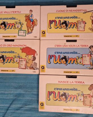 VHS e libri "C'era una volta l'uomo"
