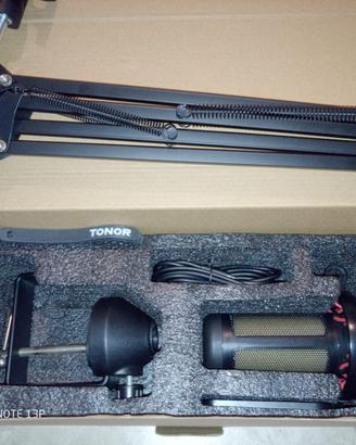 Microfono x gaming con supporto nuovo Tonor tc310