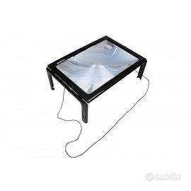 Lente d'ingrandimento da lettura A4 4 x LED