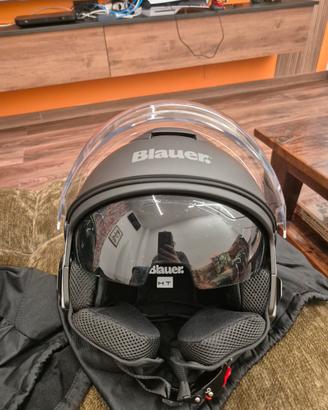 Casco Blauer H.T. – Jet/Open Face | Nero Opaco | T