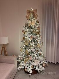 KIT Albero di Natale innevato 210cm - REAL TOUCH