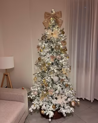 KIT Albero di Natale innevato 210cm - REAL TOUCH