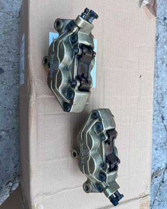 Coppia pinze anteriori brembo oro p4 assiali