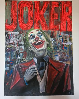 quadro dipinto originale joker