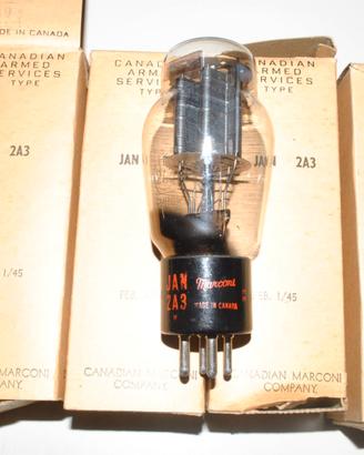 valvole JAN 2A3 MARCONI