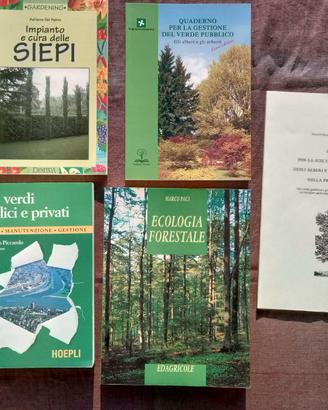 Lotto 5 libri Ecologia Forestale Gestione Verde