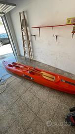 Canoa biposto in vetroresina