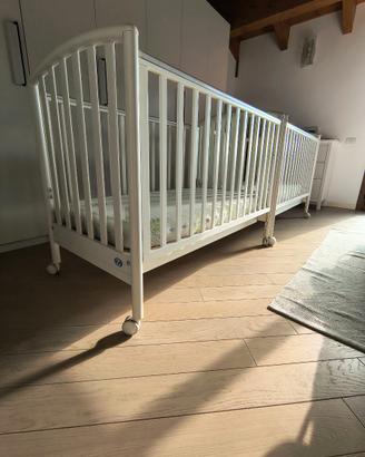 Lettini Pali ciak bianco e materassi Simam