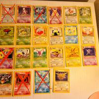Lotto carte Pokemon rare Set Base