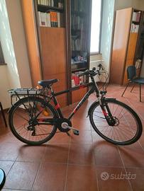 Bici elettrica ATALA E-RUN 6.1 FS NERO/ROSSO NEON