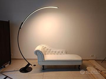 Divano dormeuse pelle bianca