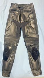 Pantalone moto Belstaff in pelle stile vintage new