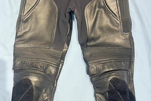 Pantalone moto Belstaff in pelle stile vintage new