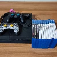 PS4 1000 Gb - 2 Joystick + Giochi 