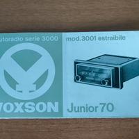 Libretto autoradio Voxson