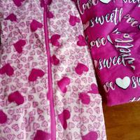 set vestaglia donna con pigiama pile XL 