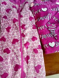 set vestaglia donna con pigiama pile XL 