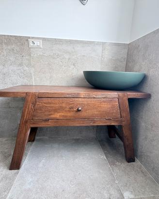 Mobile bagno - industrial -  consolle legno