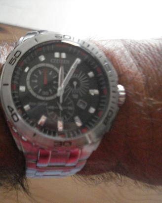 Citizen ecodrive acciaio cronografo datario 5 atm