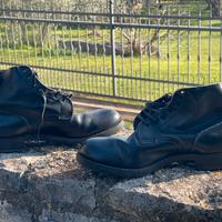 Scarponcino militare nero vitello taglia 46