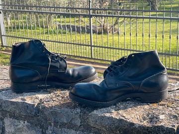 Scarponcino militare nero vitello taglia 46