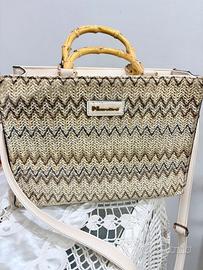 Borsa Nardini beige e marrone