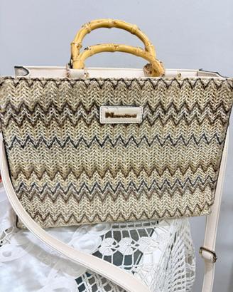 Borsa Nardini beige e marrone