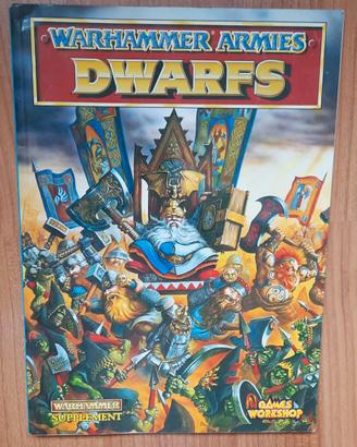 Warhammer Armies DWARFS + 9 MINIATURE Manuale Eser