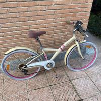 BICI DA BAMBINA BTWIN 24'' POPLY 500 CREAM