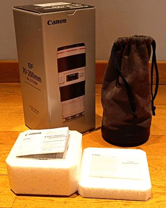 Kit box scatola Canon EF 70-200mm f/4L IS ll USM