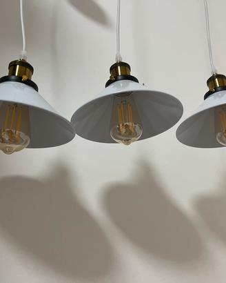 Lampadario a sospensione moderno con lampadine