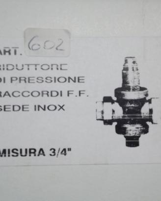 Riduttore regolatore pressione acqua