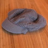 Cappello berretto grigio effetto lana