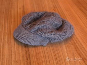 Cappello berretto grigio effetto lana