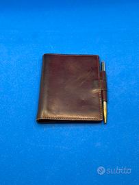 Raro Hermès Mini Agenda Vintage in Pelle Bordeaux