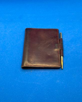 Raro Hermès Mini Agenda Vintage in Pelle Bordeaux