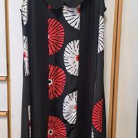 abito desigual con sottoveste abbinata