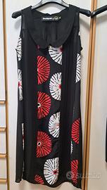 abito desigual con sottoveste abbinata