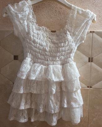 maglia bambina di pizzo elegante 