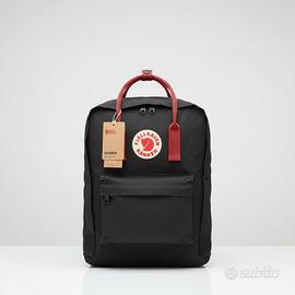 zaino Fjallraven Kanken Nero e Rosso/Bordeaux