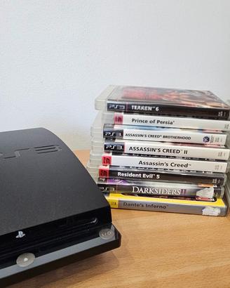 PlayStation 3 Slim + 3 joystick + 15 giochi