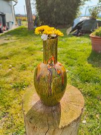 Vaso ceramica dipinta a mano di Bertoncello '70