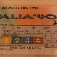 Biglietto Italia 90 Stadio Delle Alpi