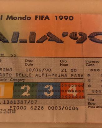 Biglietto Italia 90 Stadio Delle Alpi