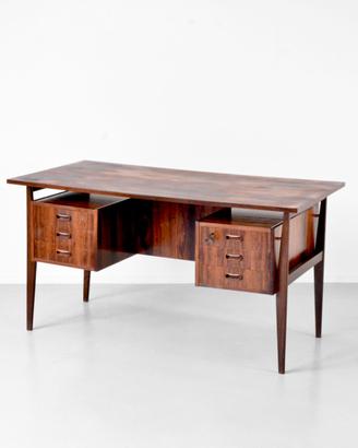 Scrivania danese modernariato palissandro Vintage.