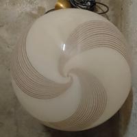 lampada grande vintage in vetro murano usato 