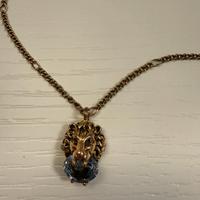 Collana Gucci con ciondolo testa di leone