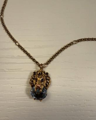 Collana Gucci con ciondolo testa di leone