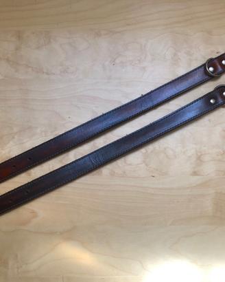 Coppia di collari in cuoio