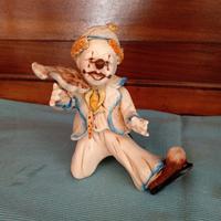 statuetta clown Capodimonte 